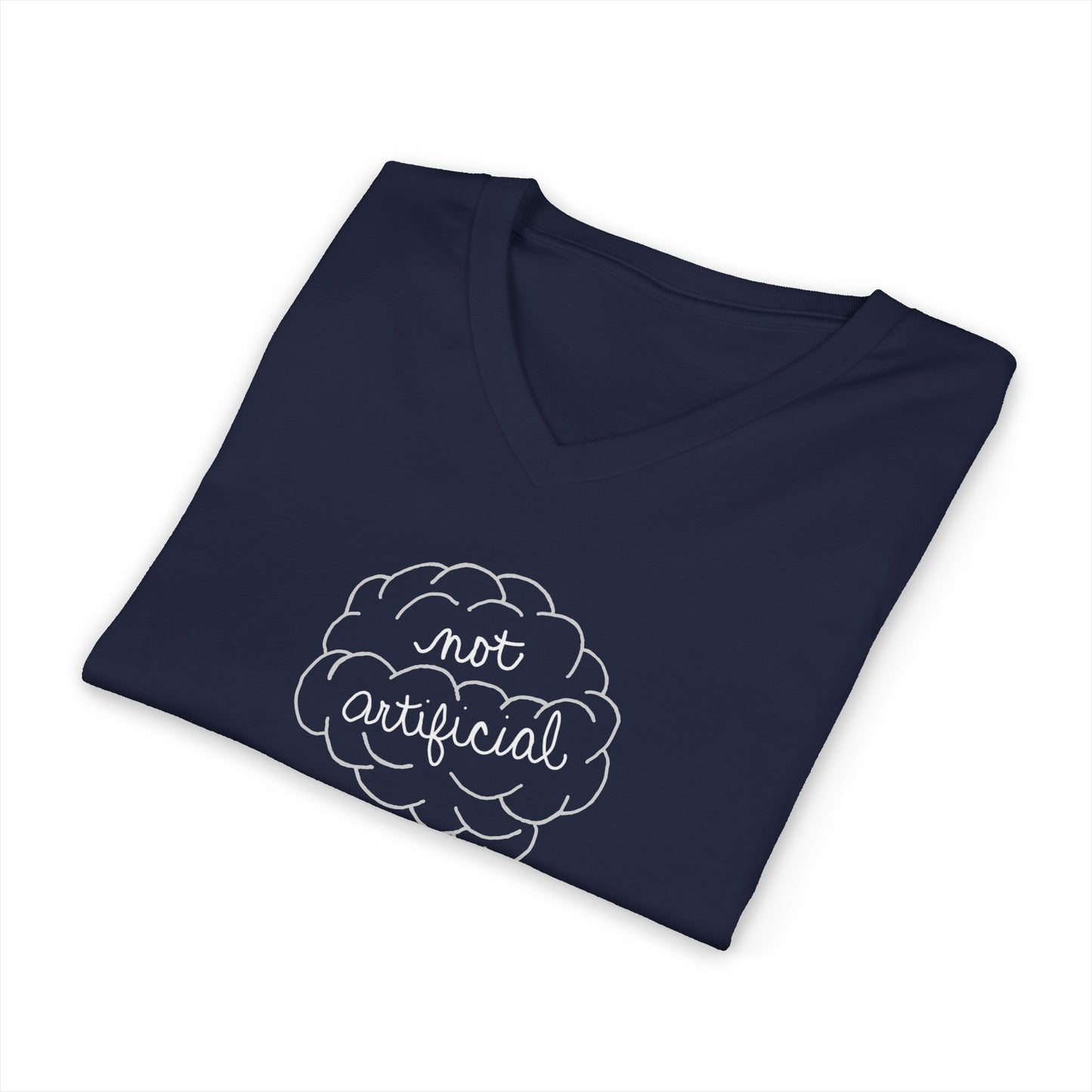 Not Artificial - Unisex Jersey Short Sleeve V-Neck Tee