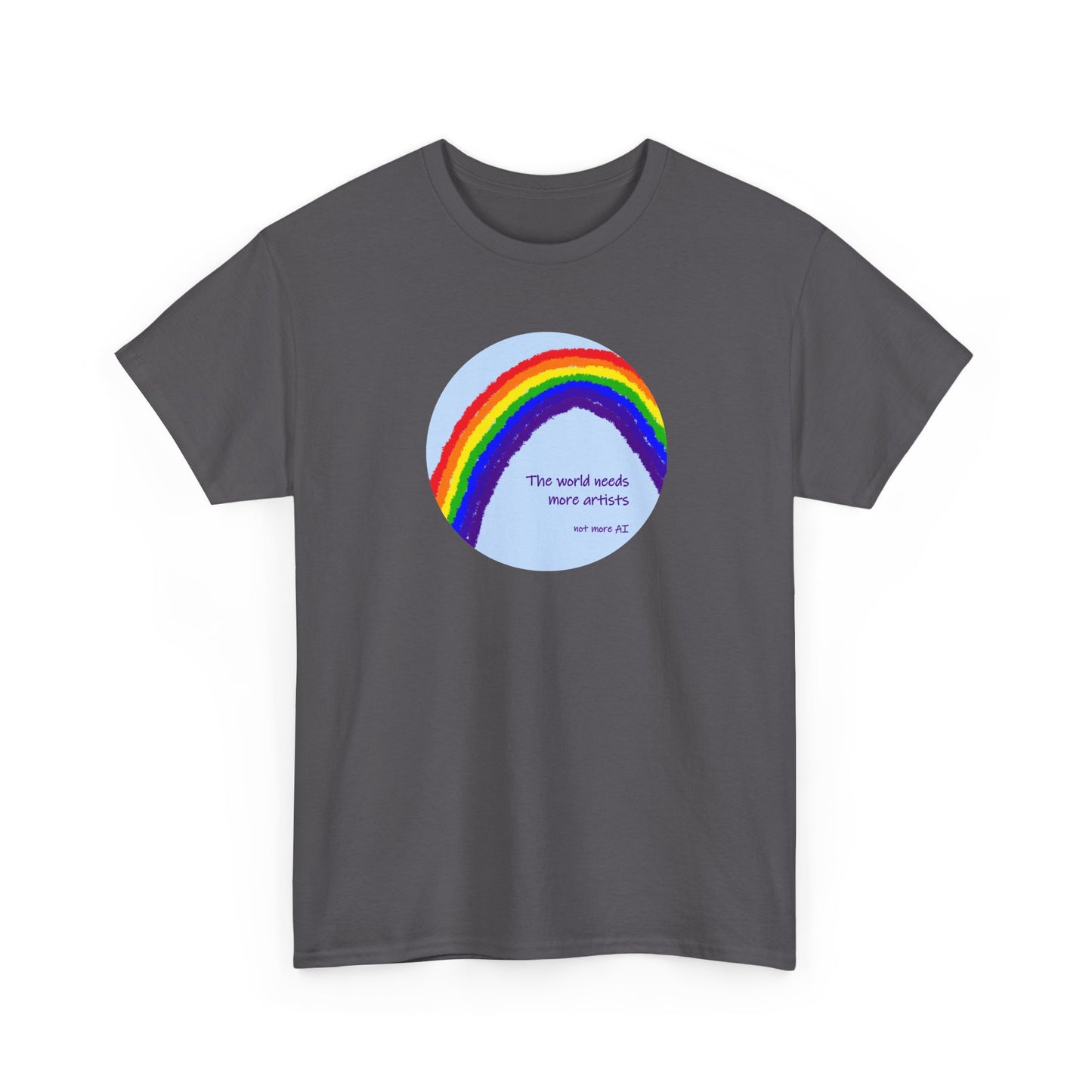 The world needs more artists, not more AI - Unisex Heavy Cotton Tee