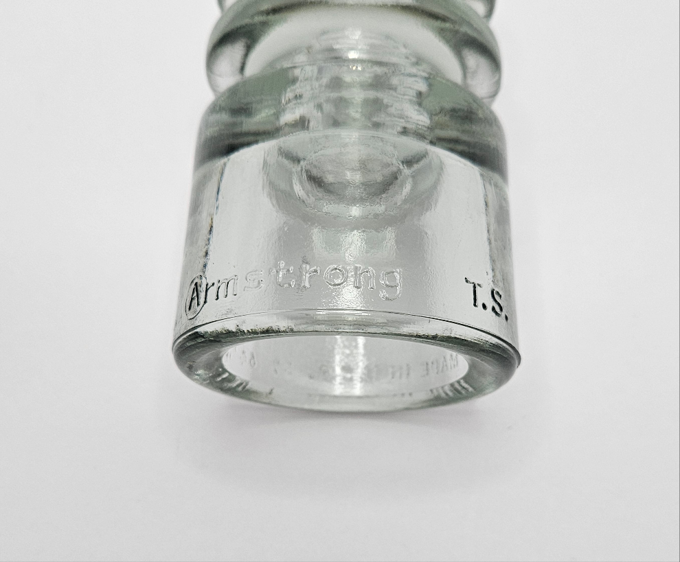 Armstrong Clear Glass Insulator TS 59 64 - 2 insulators