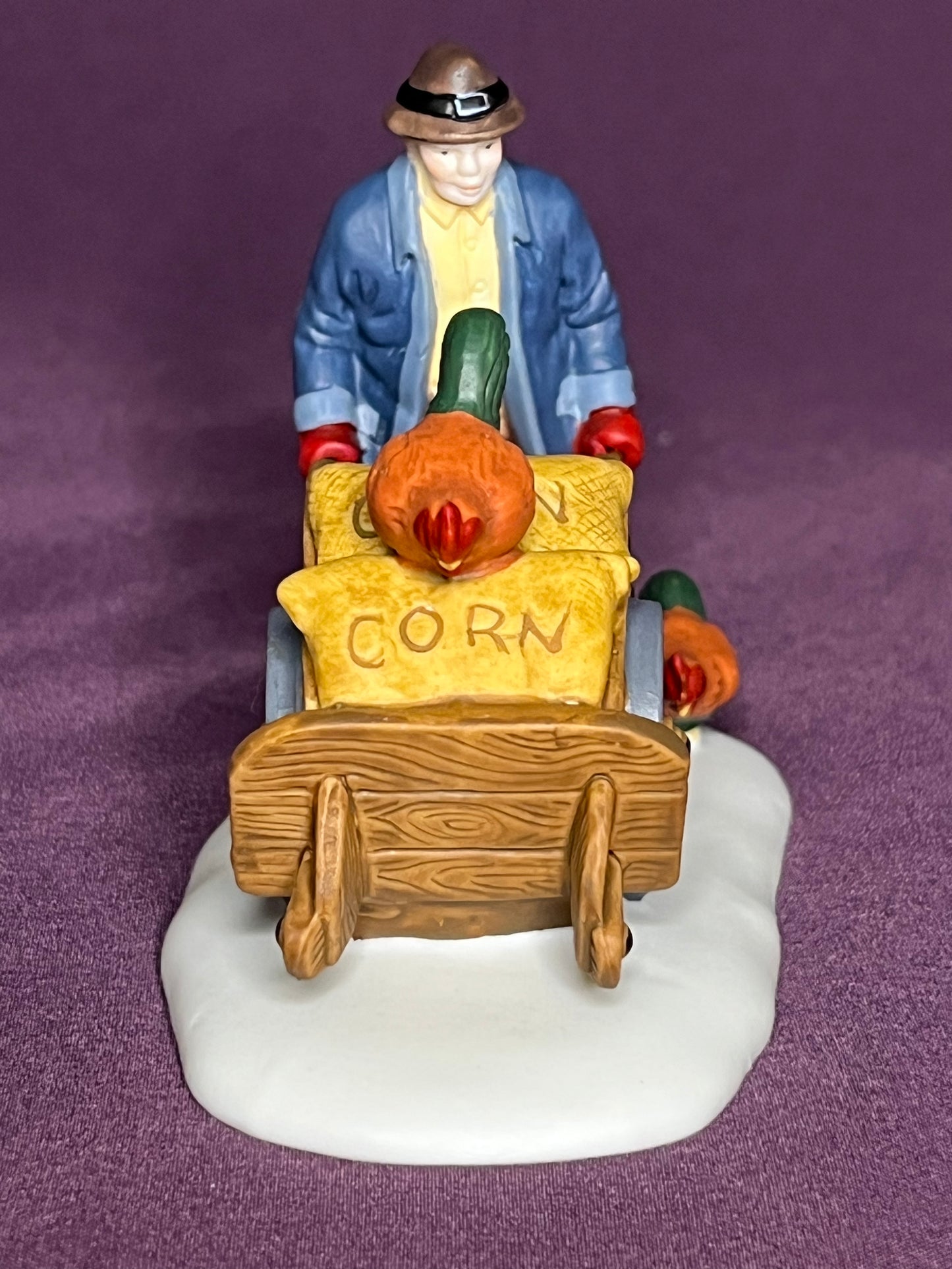 Harvest Seed Cart, Department 56 Heritage Village Collection #56456, 3 pieces