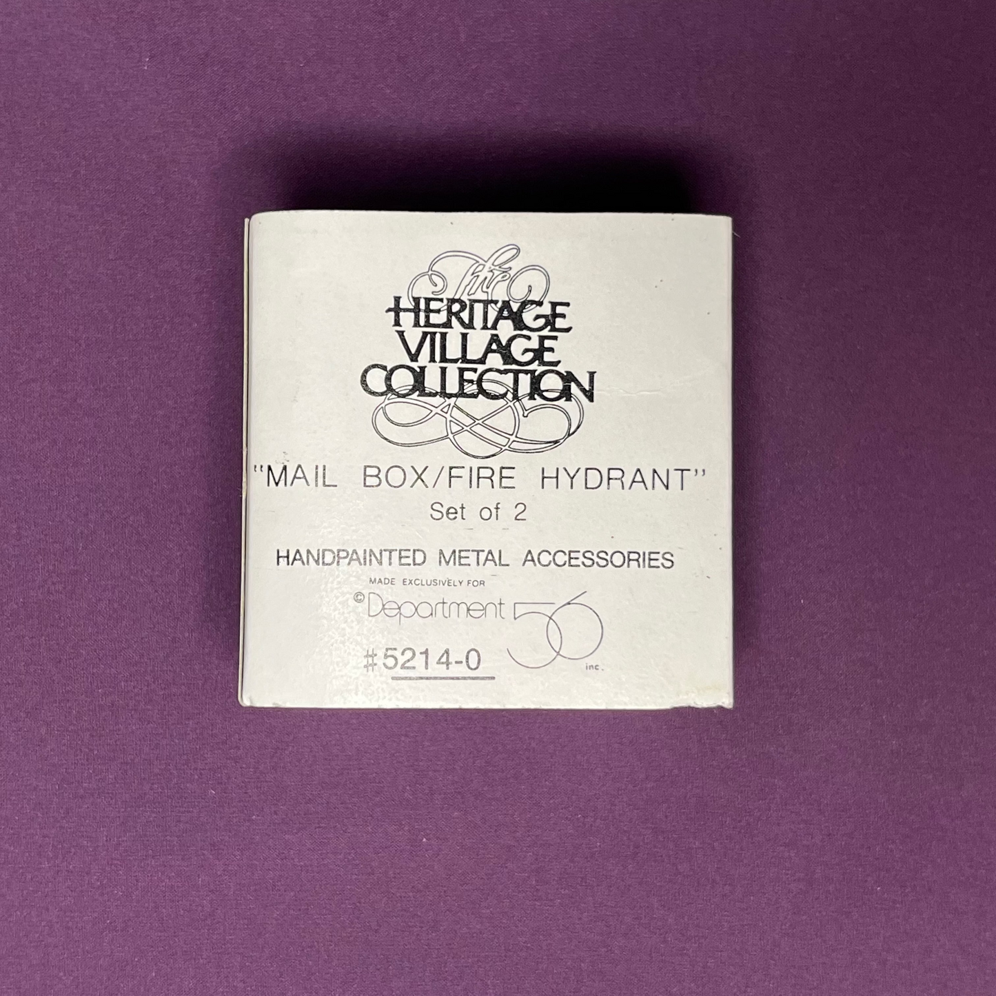 Department 56 Heritage Village Collection #5214-0, Mailbox and Fire Hydrant