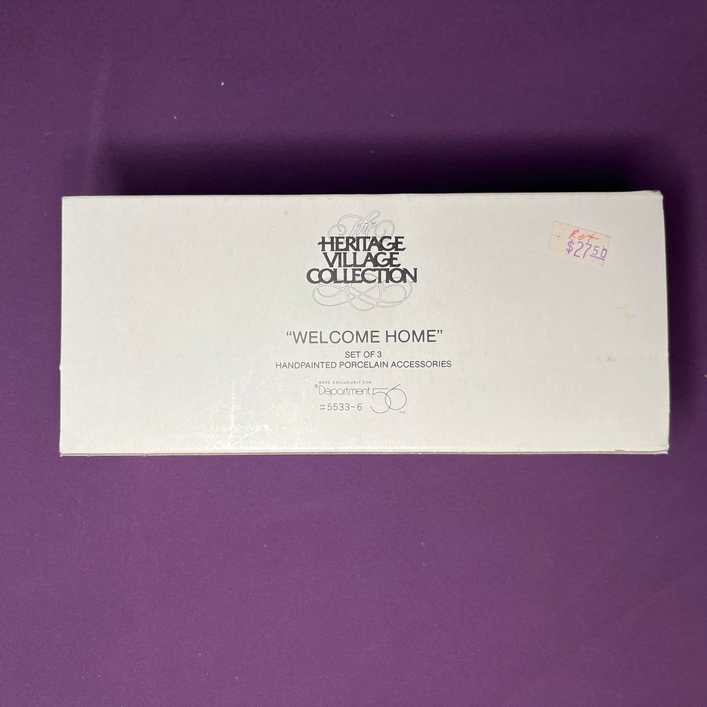 Welcome Home, Vintage Department 56, Heritage Village Collection, #5533-6