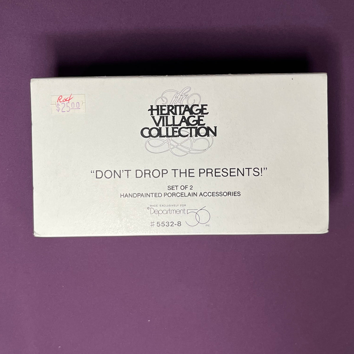 Don't Drop the Presents, Department 56 Heritage Village Collection #55328