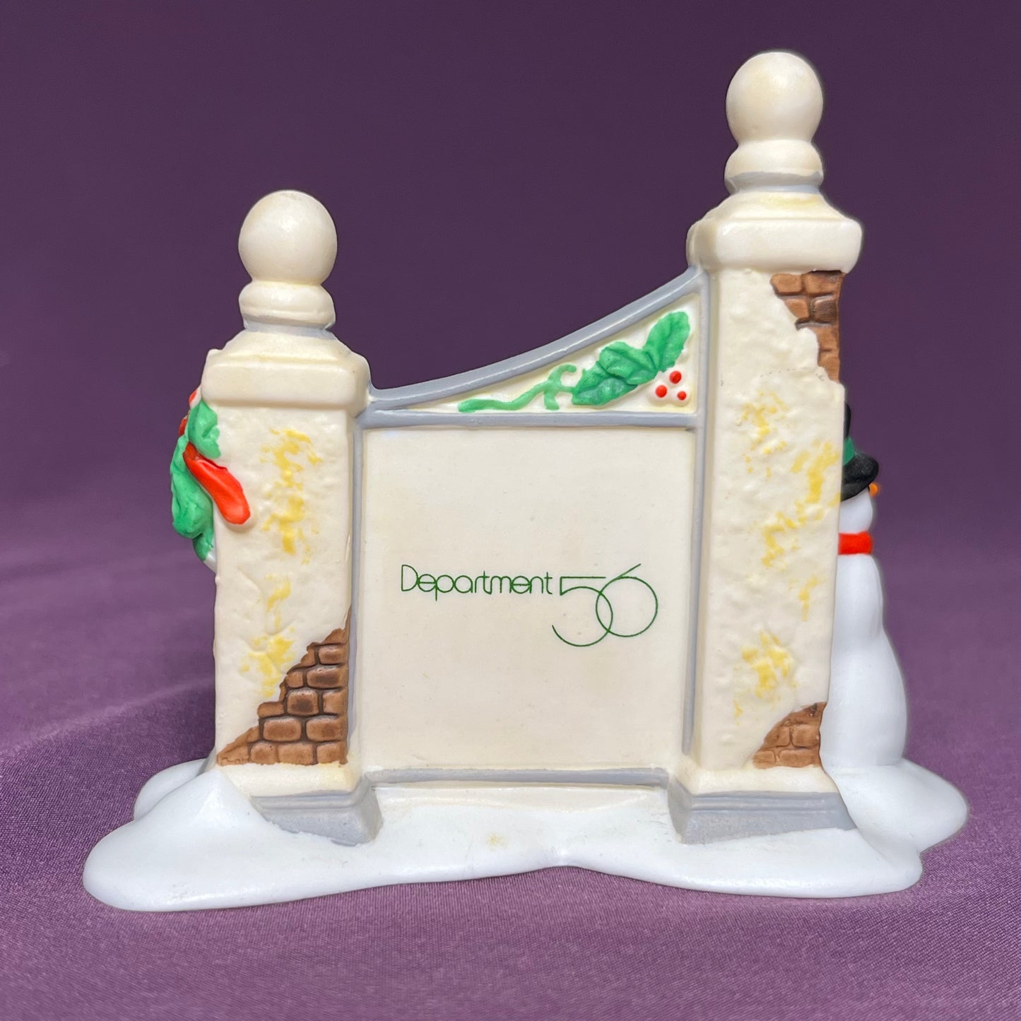 Village Sign with Snowman, Department 56 Heritage Village Collection, #55727