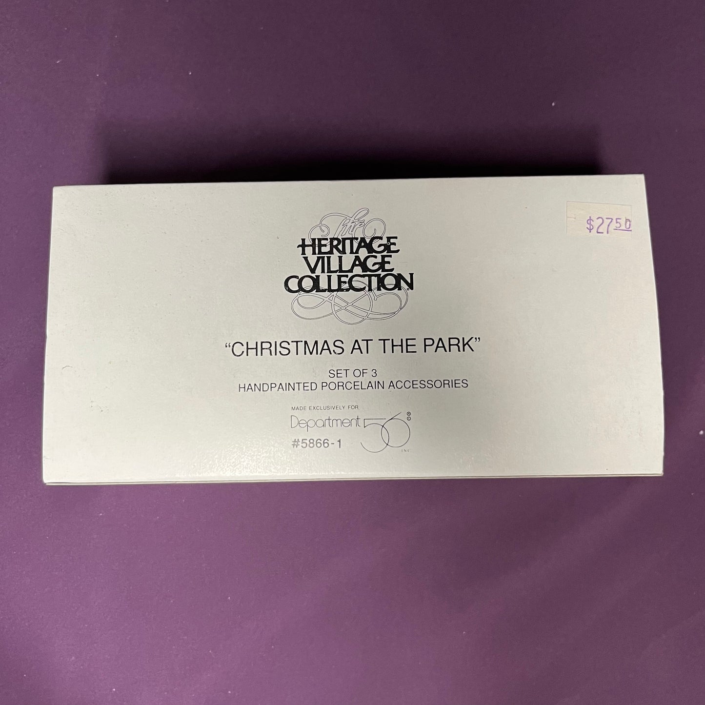 Christmas at the Park, Department 56 Heritage Village Collection #58661