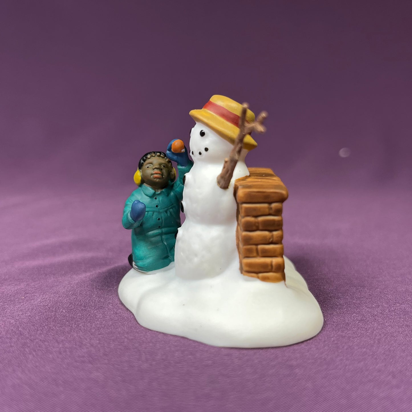 Playing in the Snow, Department 56 Heritage Village Collection #5556-5
