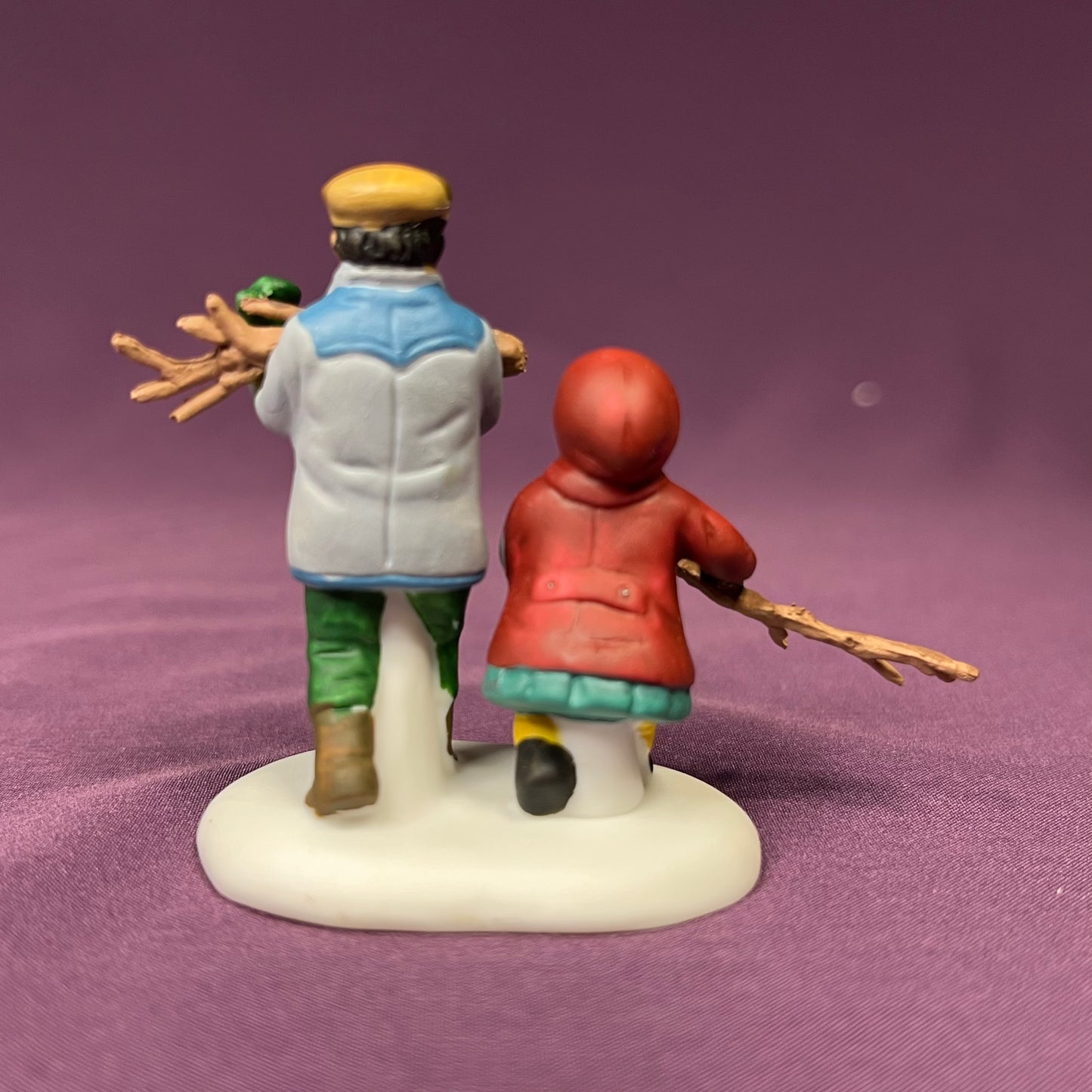 Playing in the Snow, Department 56 Heritage Village Collection #5556-5