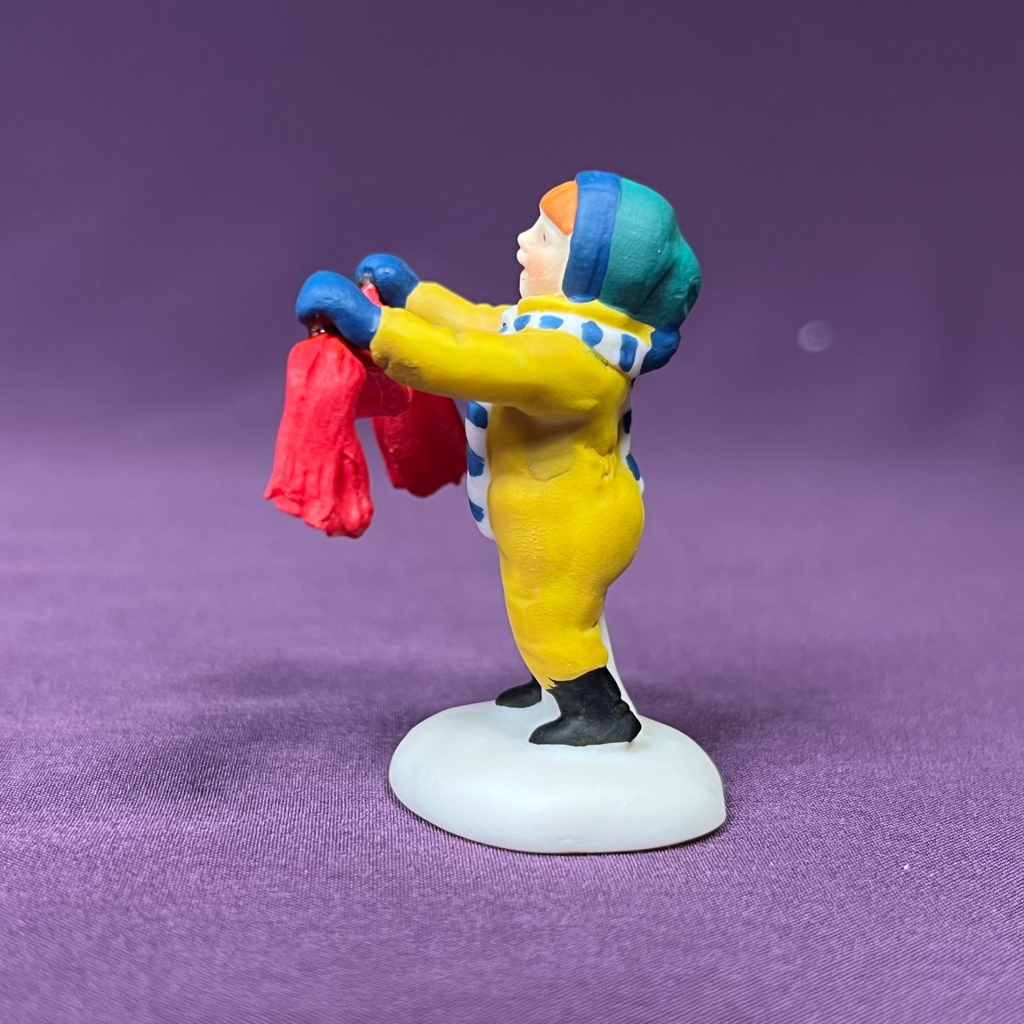 Playing in the Snow, Department 56 Heritage Village Collection #5556-5