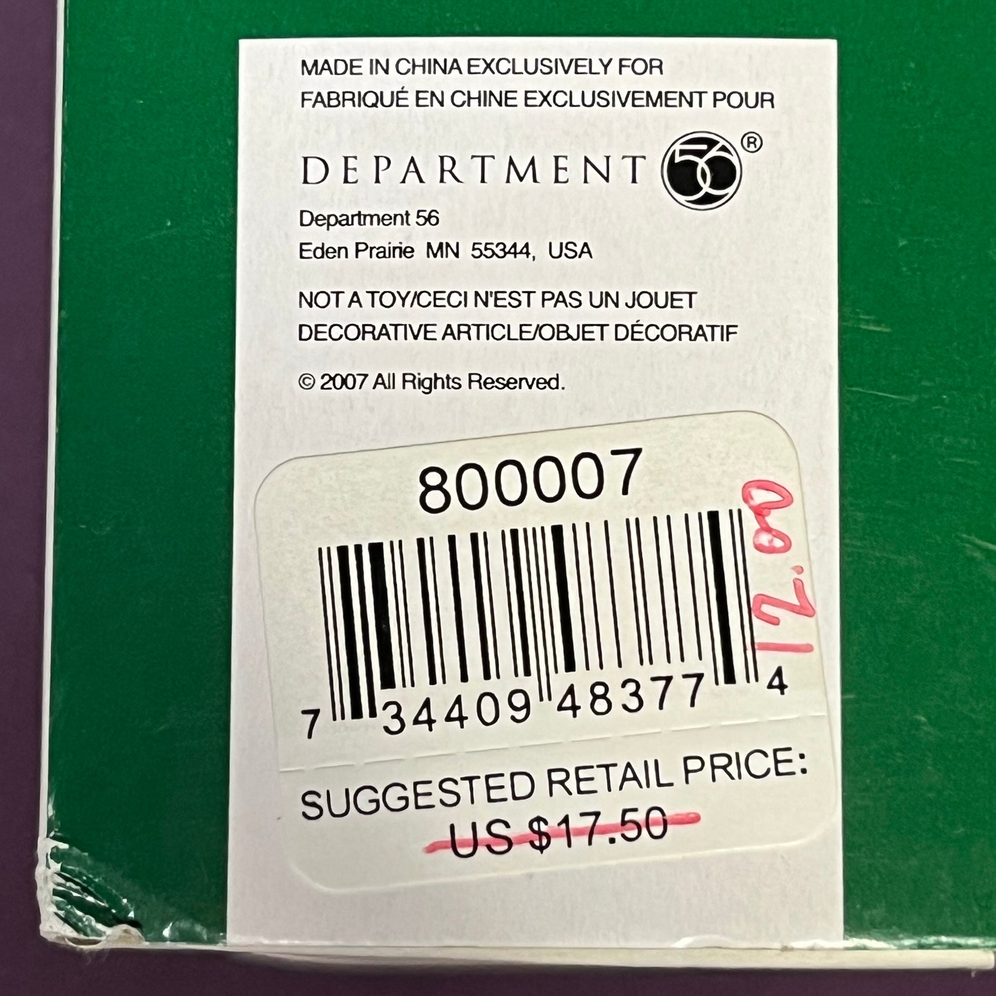 Department 56, Village Accessories, First Frost trees, Set of 3 #800007