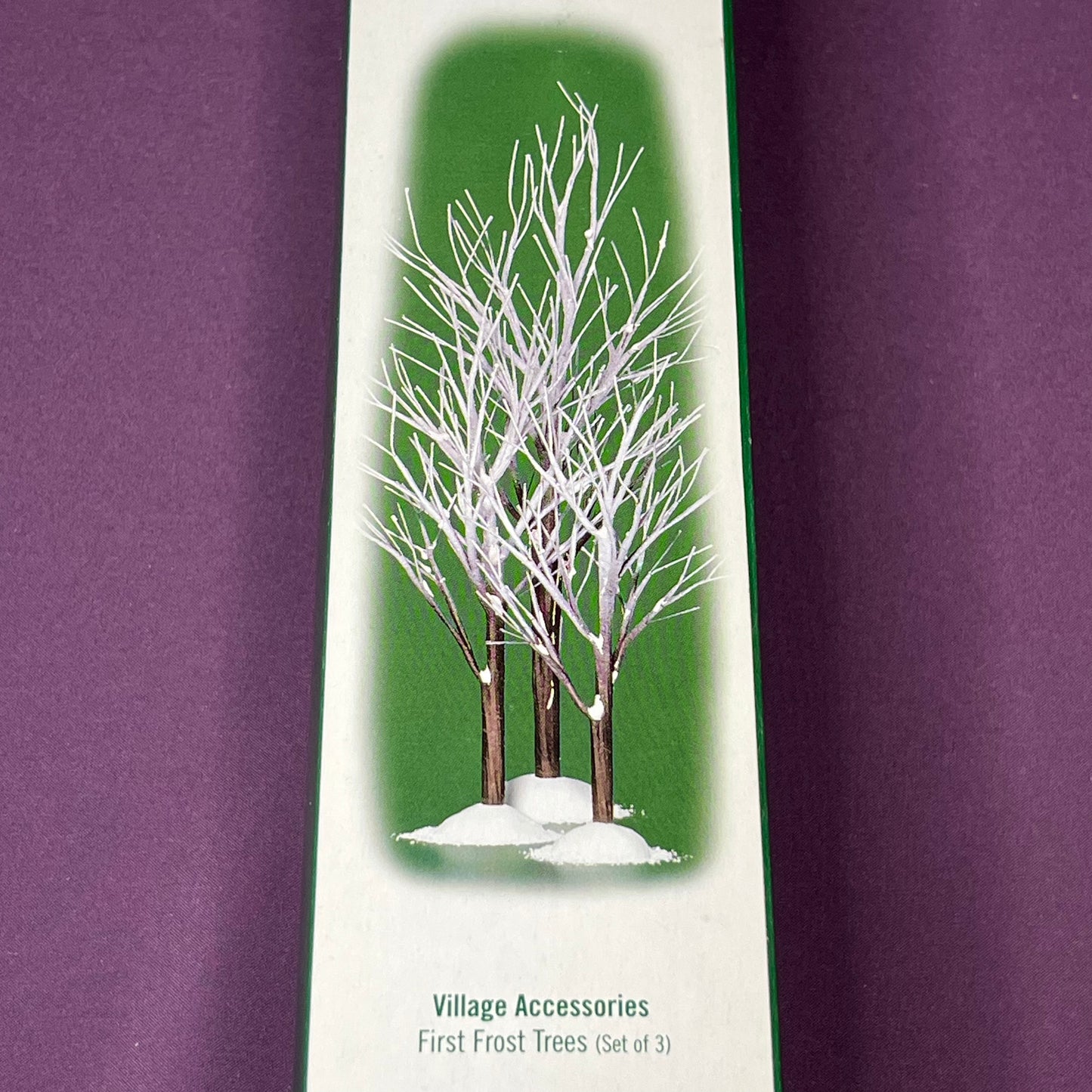 Department 56, Village Accessories, First Frost trees, Set of 3 #800007