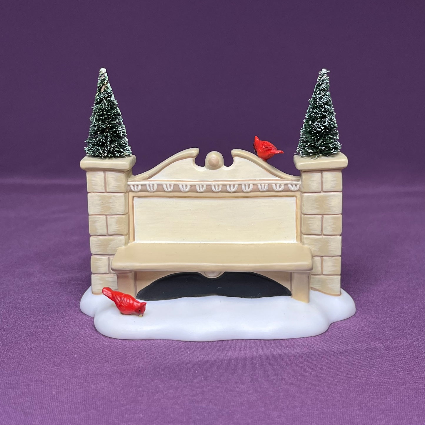 Village Sign and Bench, Department 56 #52882