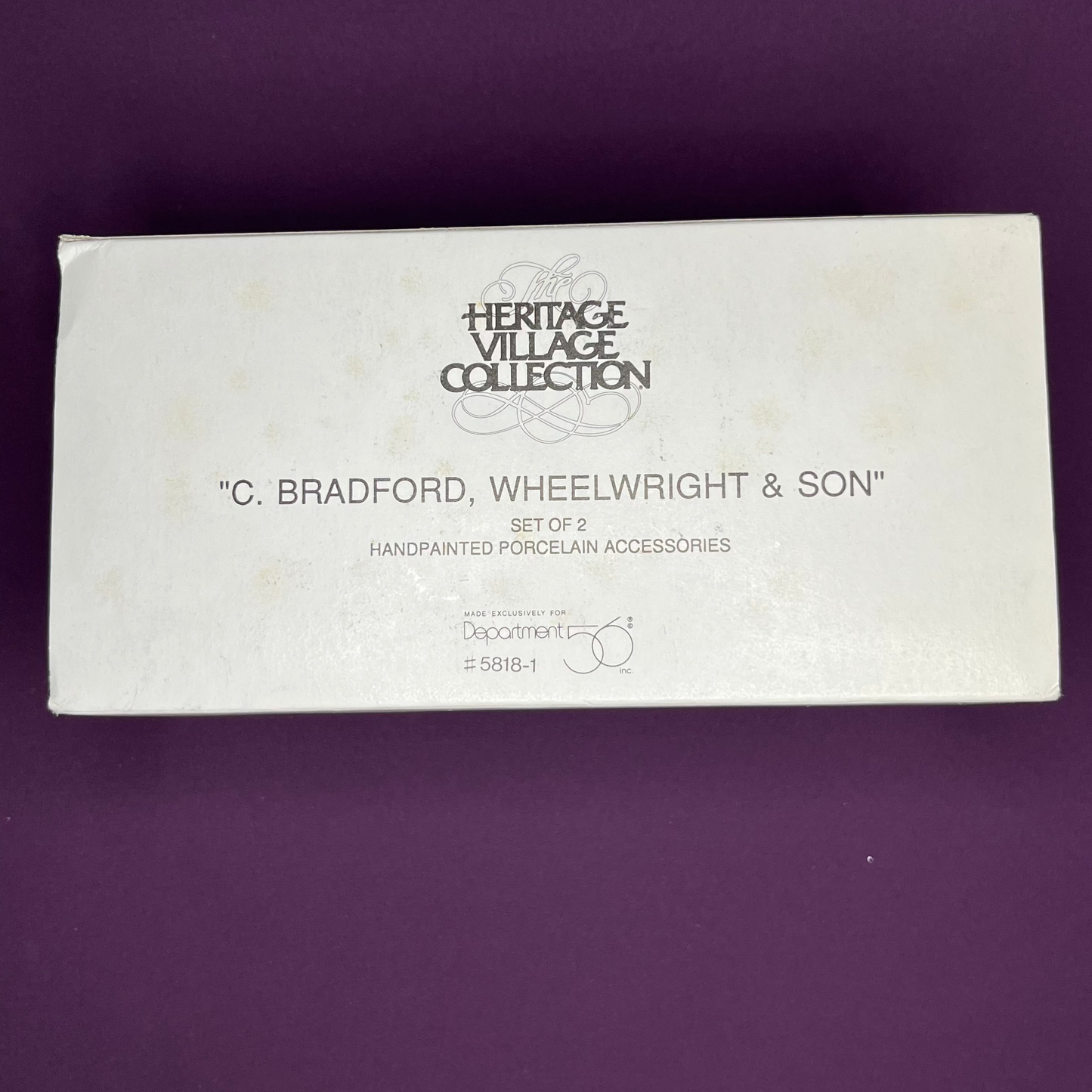 Department 56 Heritage Village Collection, C. Bradford, Wheelright & Son, #5818-1
