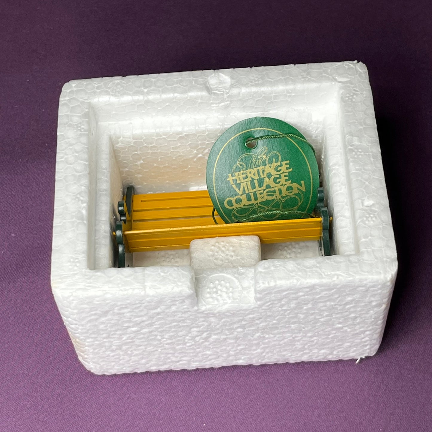 Wrought Iron Bench, Department 56 Village metal accessory, #5230-2