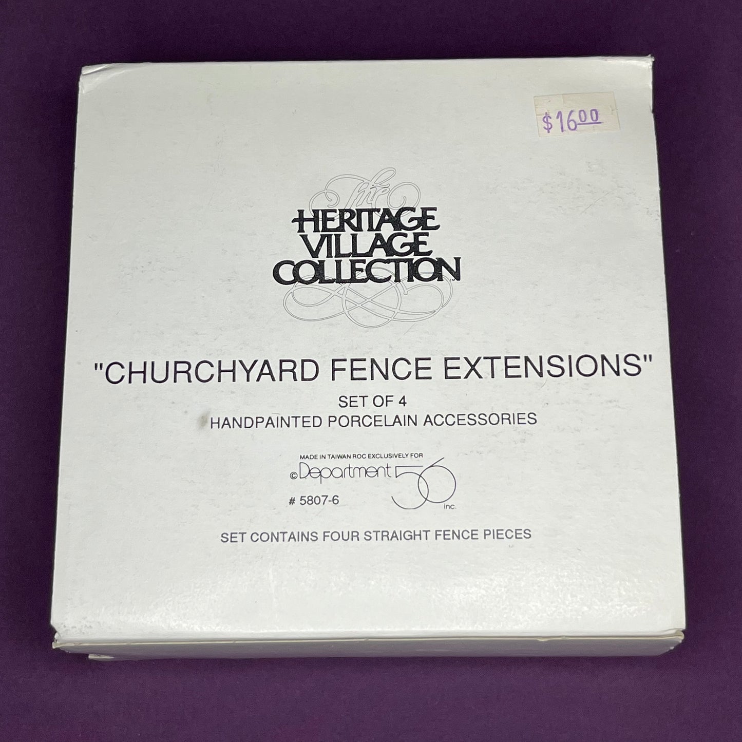 Churchyard Fence Extensions, Department 56 Heritage Village Collection, #5807-6