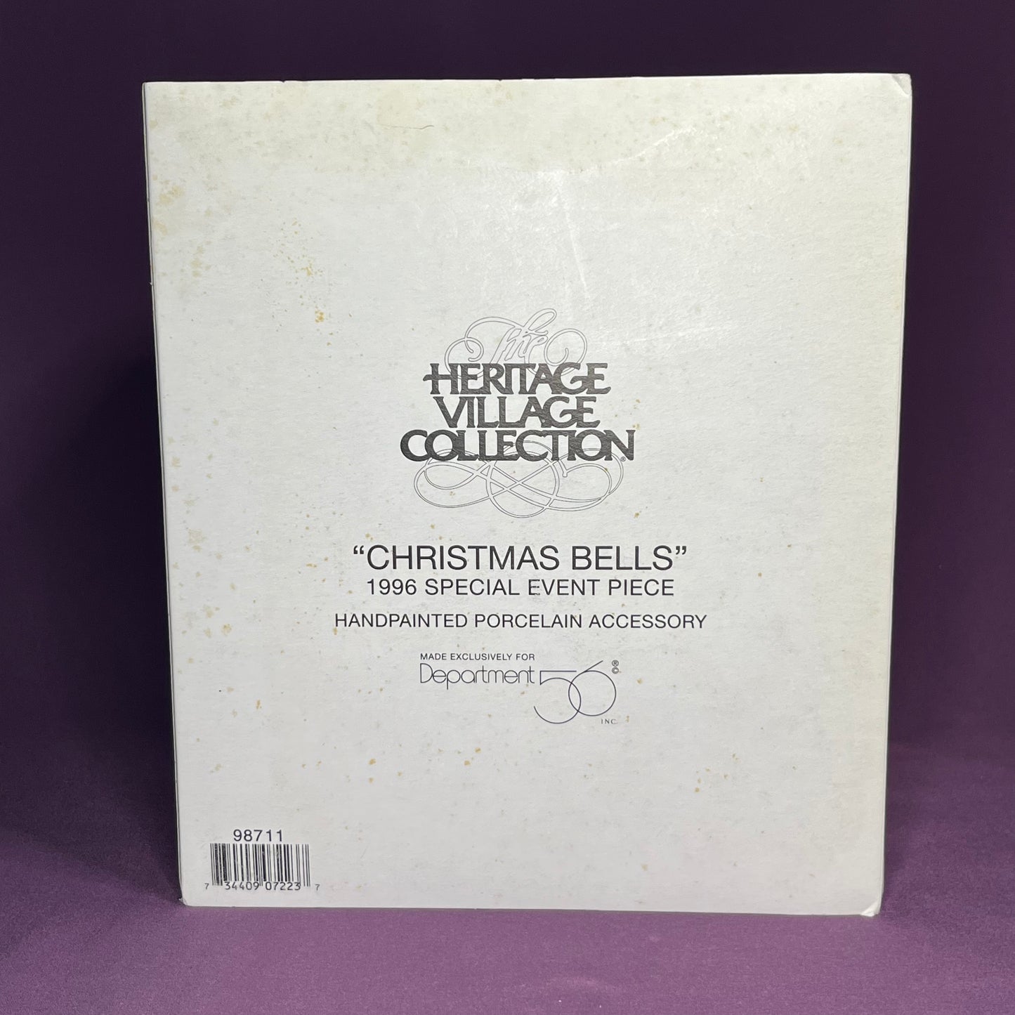 Christmas Bells, Department 56 1996 Special Event Piece, #98711