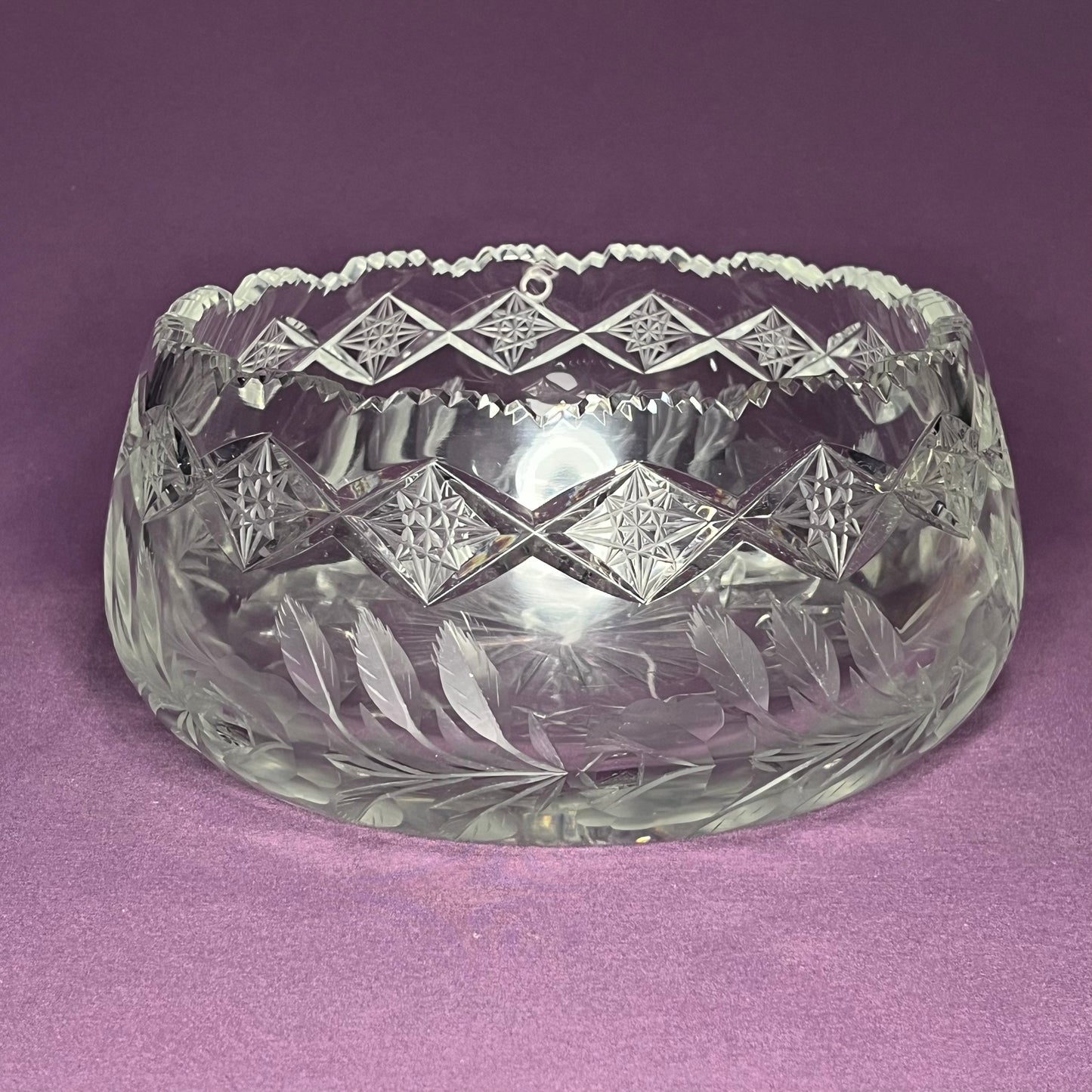 Vintage Hawkes Crystal serving bowl