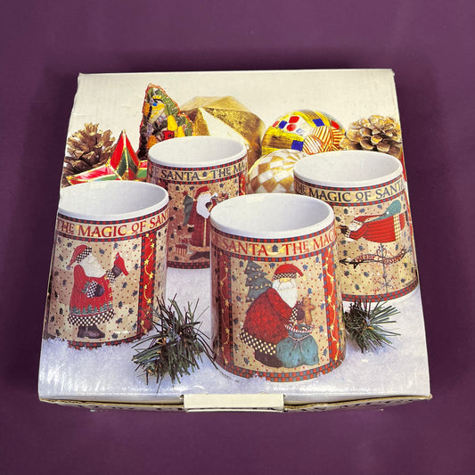 Magic of Santa Mugs, 1996, Debbie Mumm, Sakura