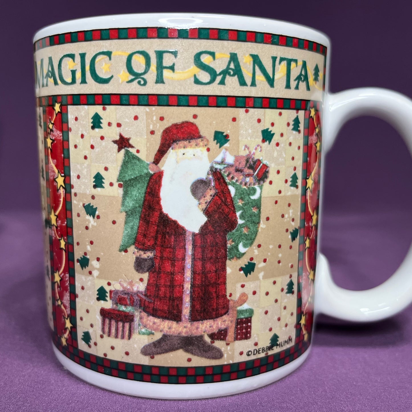 Magic of Santa Mugs, 1996, Debbie Mumm, Sakura