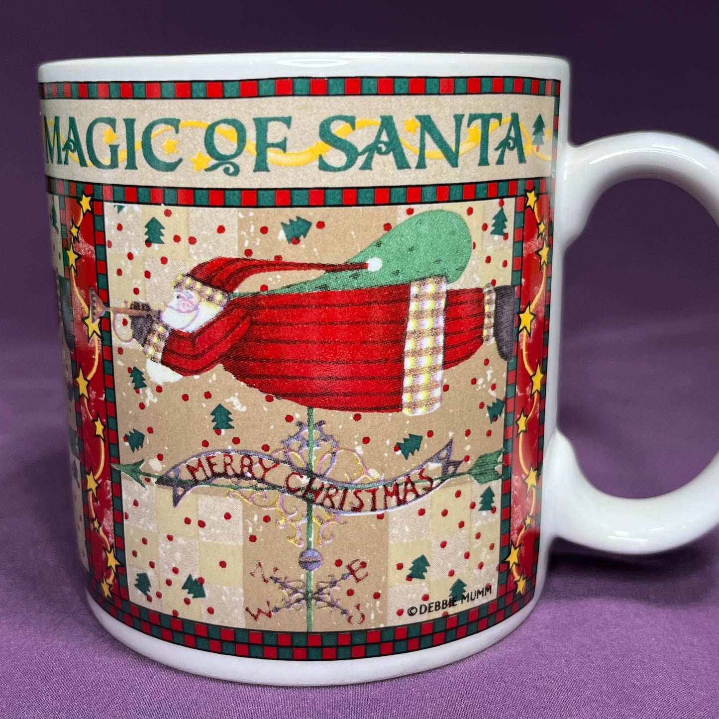 Magic of Santa Mugs, 1996, Debbie Mumm, Sakura