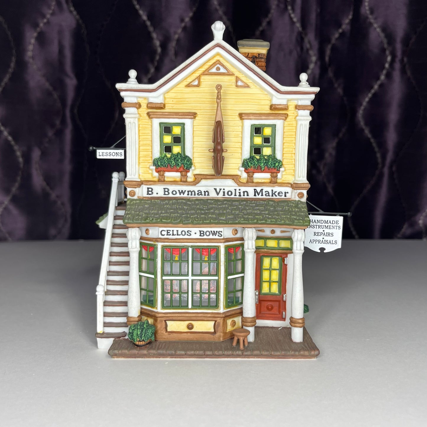 Benjamin Bowman Violin Maker, Department 56, New England Village #56663, 2002