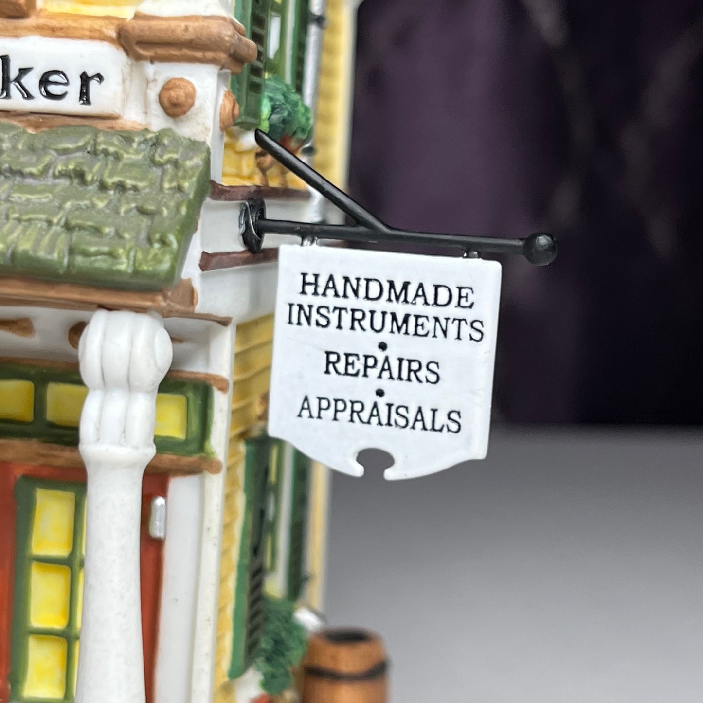 Benjamin Bowman Violin Maker, Department 56, New England Village #56663, 2002
