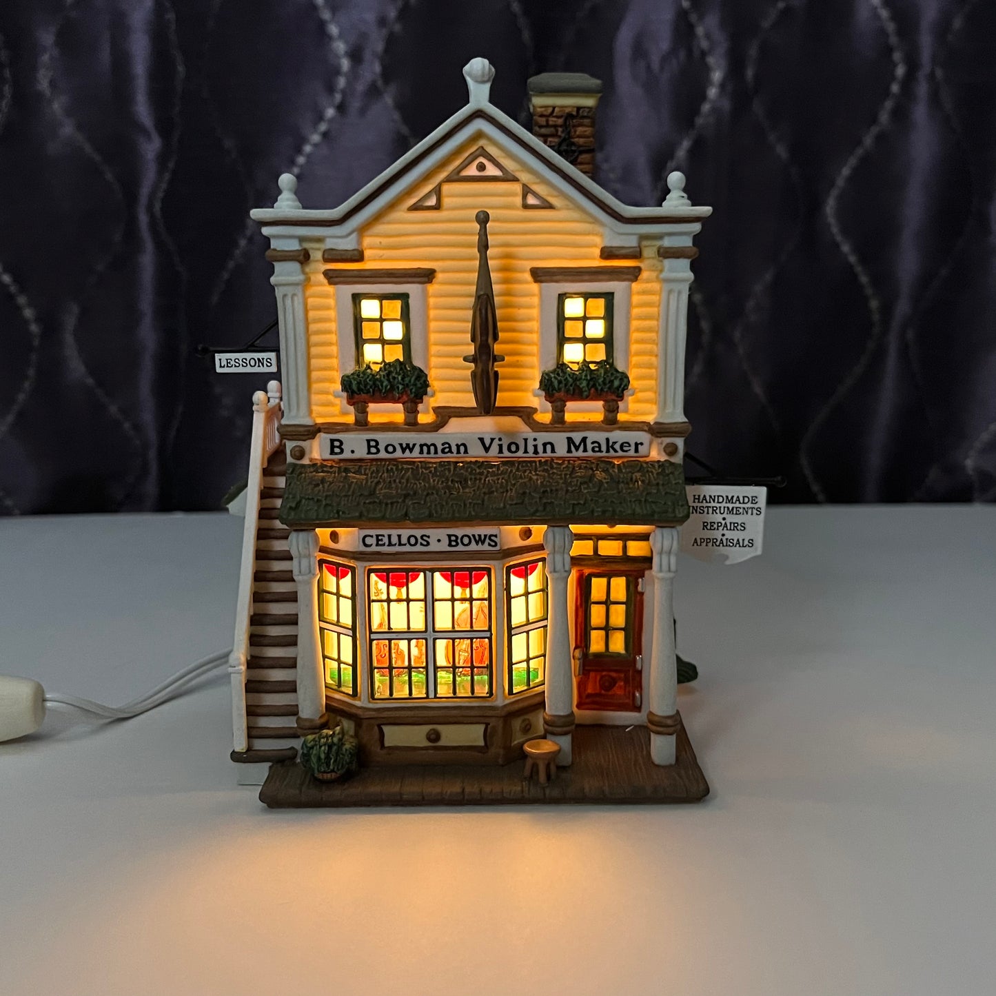 Benjamin Bowman Violin Maker, Department 56, New England Village #56663, 2002