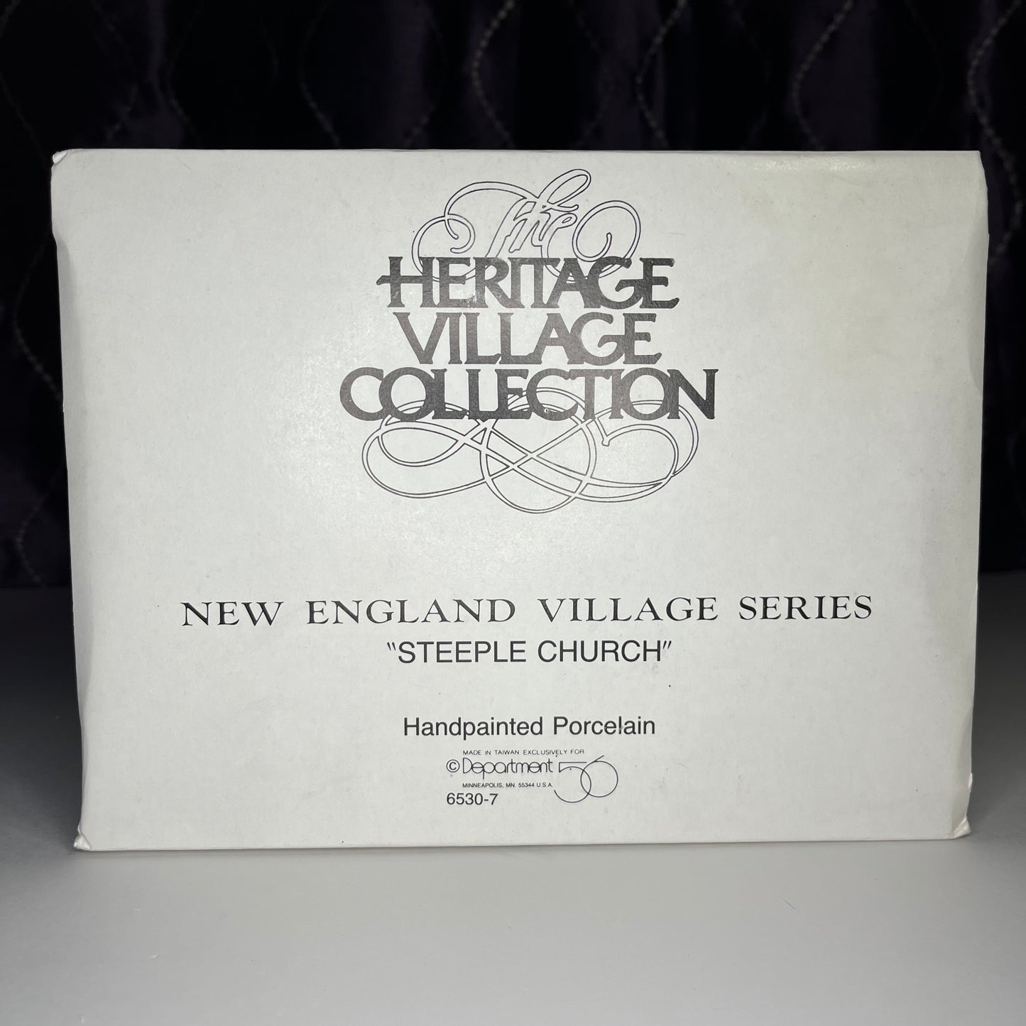 Department 56 Steeple Church, New England Village Series, #6530-7, 1986