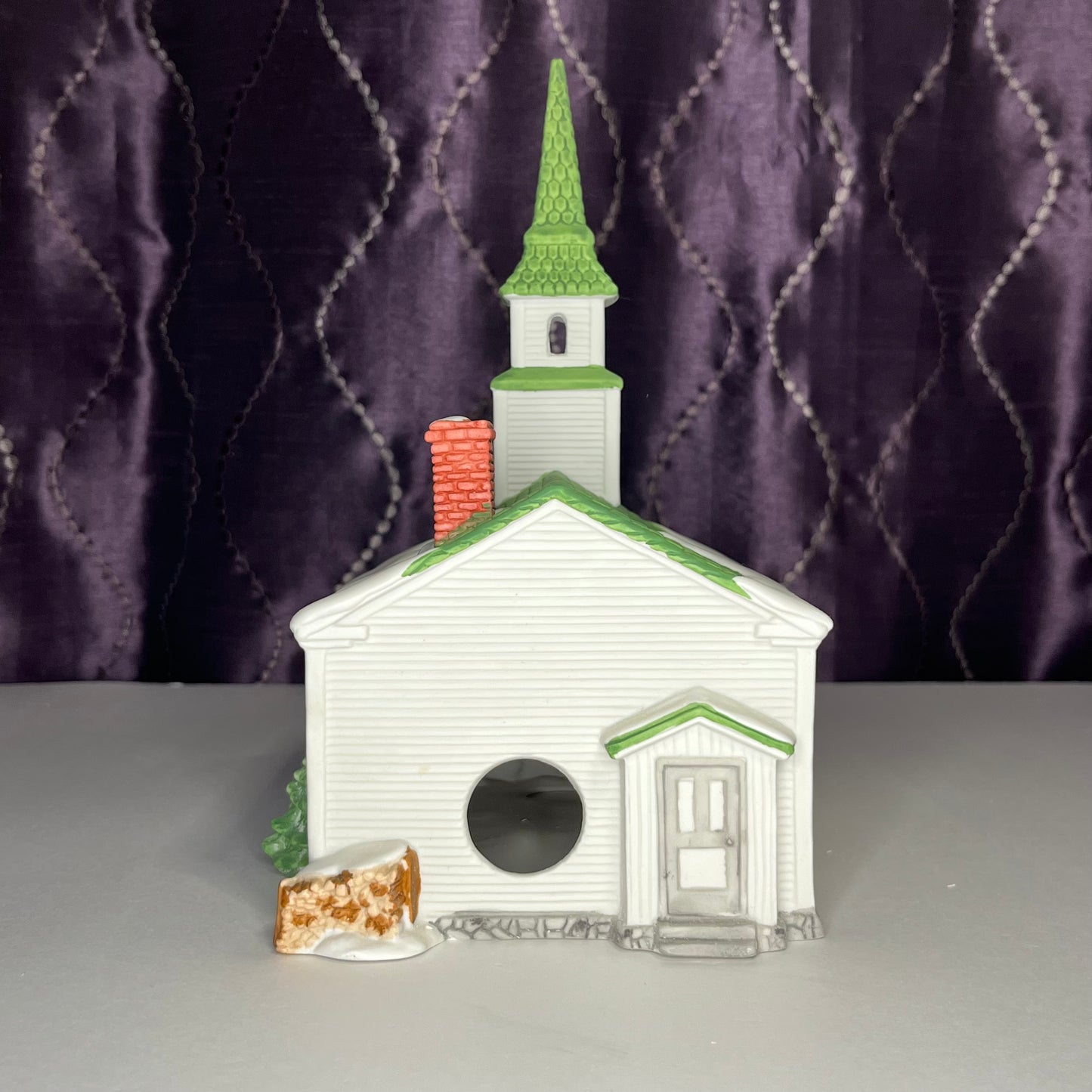 Department 56 Steeple Church, New England Village Series, #6530-7, 1986