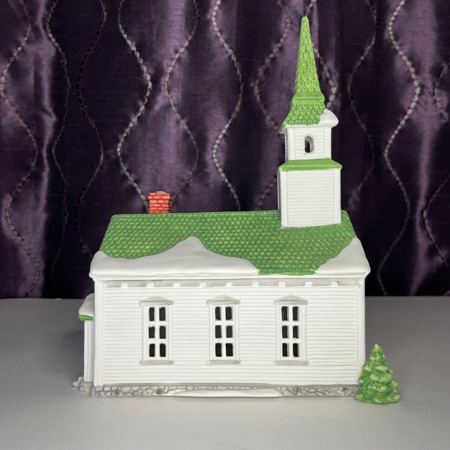 Department 56 Steeple Church, New England Village Series, #6530-7, 1986