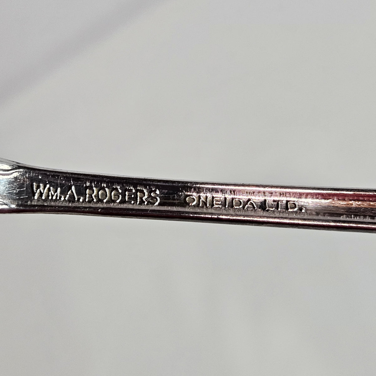 Vintage Wm A Rogers Oneida Ltd silver plated baby spoon