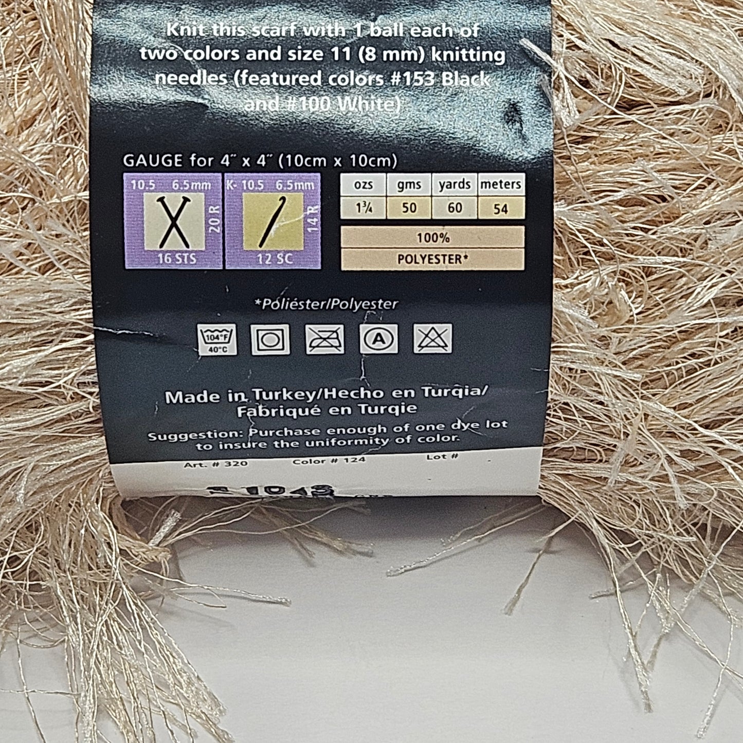 Lion Brand Fun Fur Yarn 100% Polyester, Bulky, multiple colors