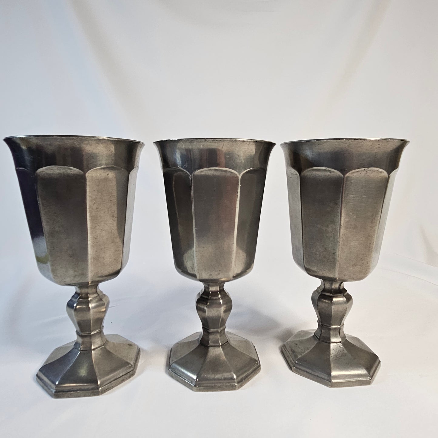 Vintage Gorham Pewter goblets, PH24