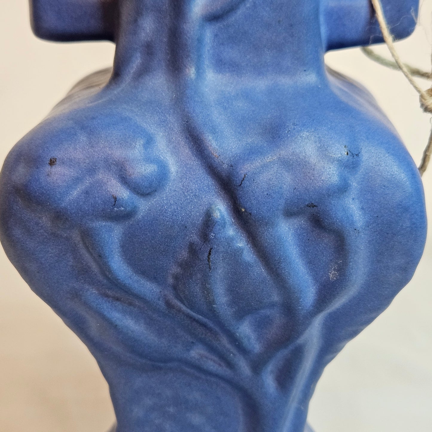 Vintage Niloak Handled Vase in Ozark Blue, 1940s