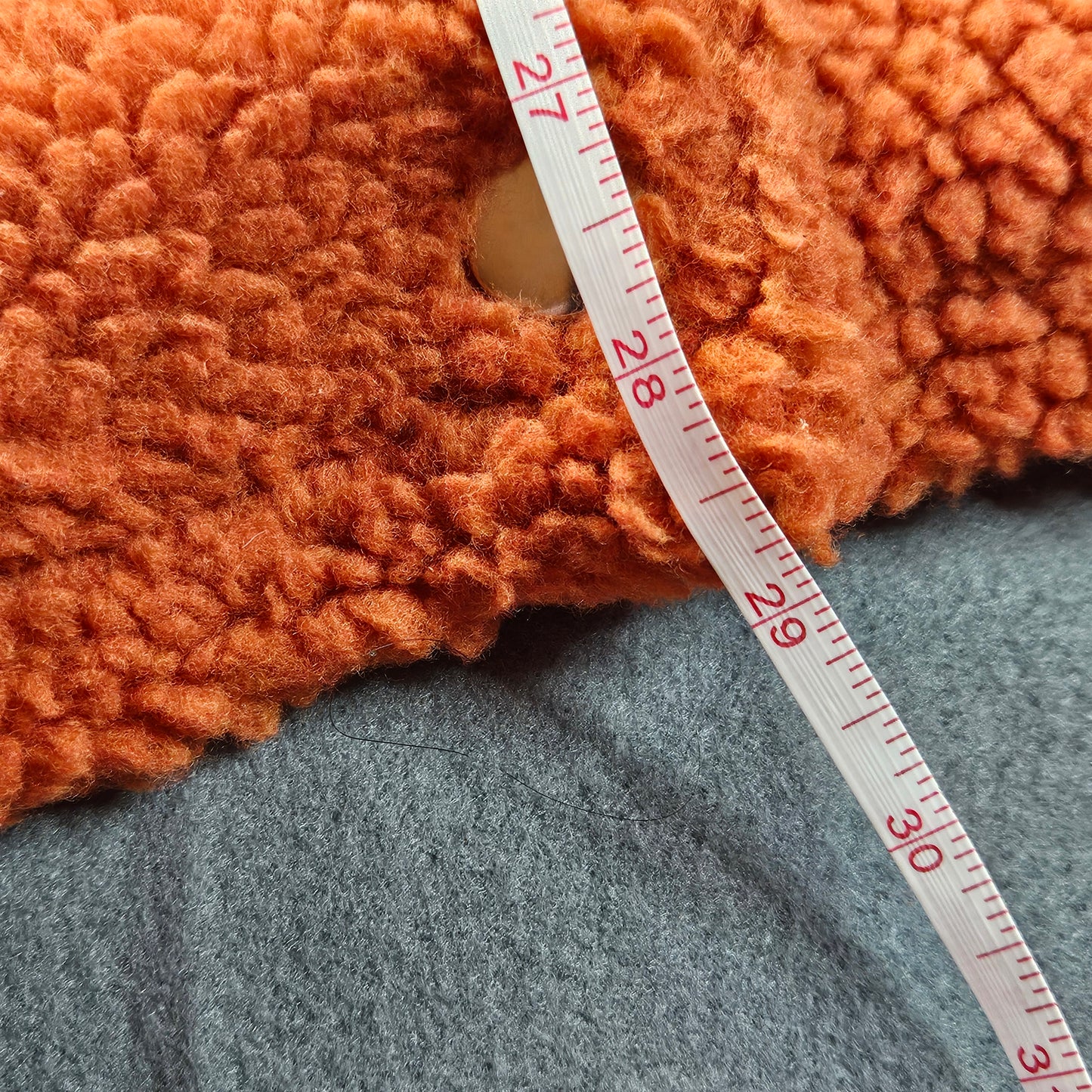 Shinestar Collection sherpa jacket, rust color, XL
