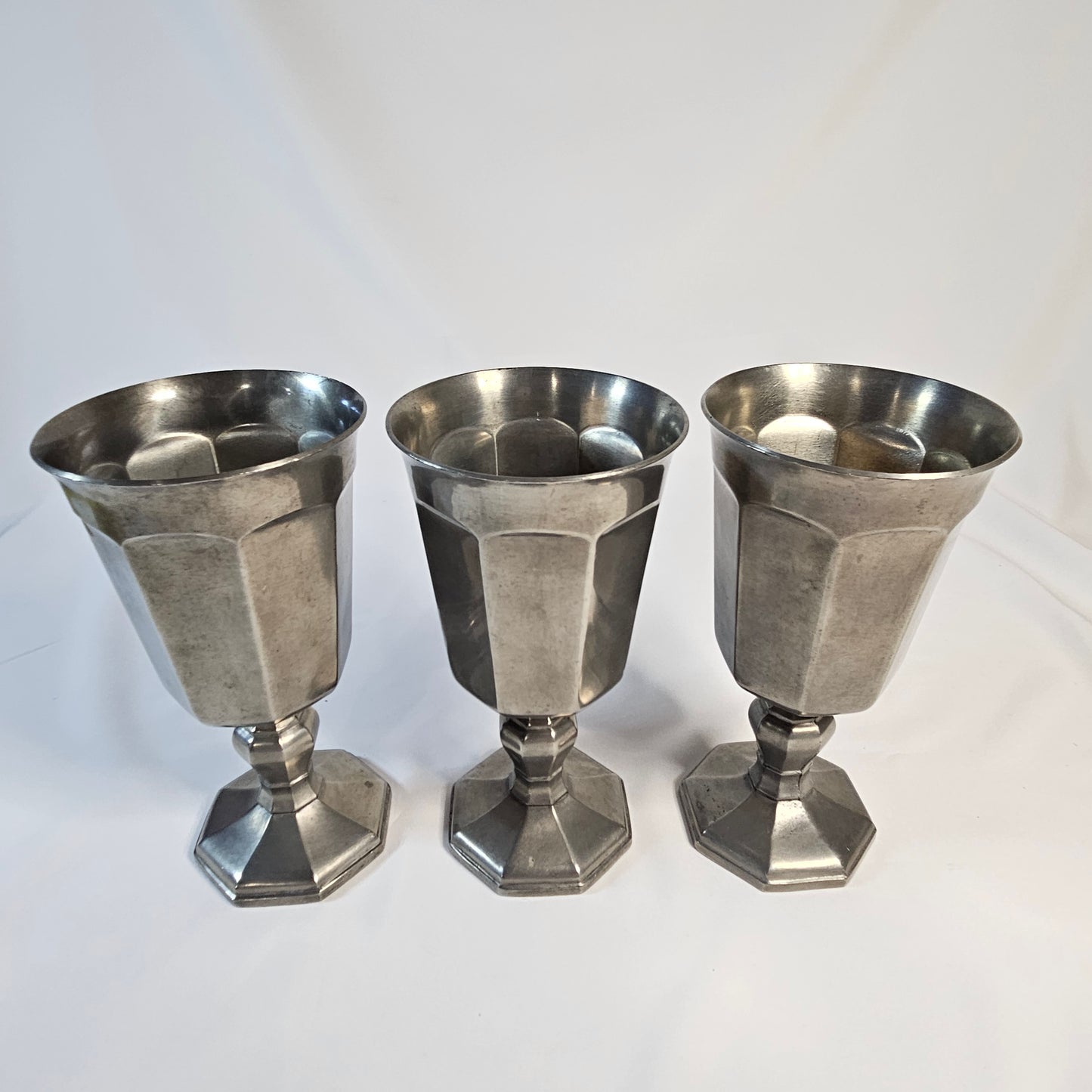 Vintage Gorham Pewter goblets, PH24