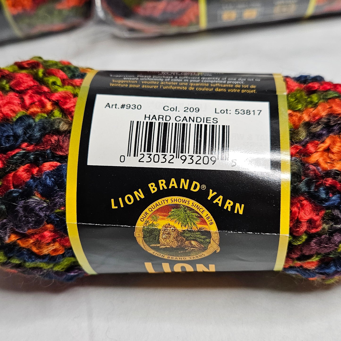 Lion Boucle yarn, Lions Brand, Super Bulky, Acrylic and Mohair