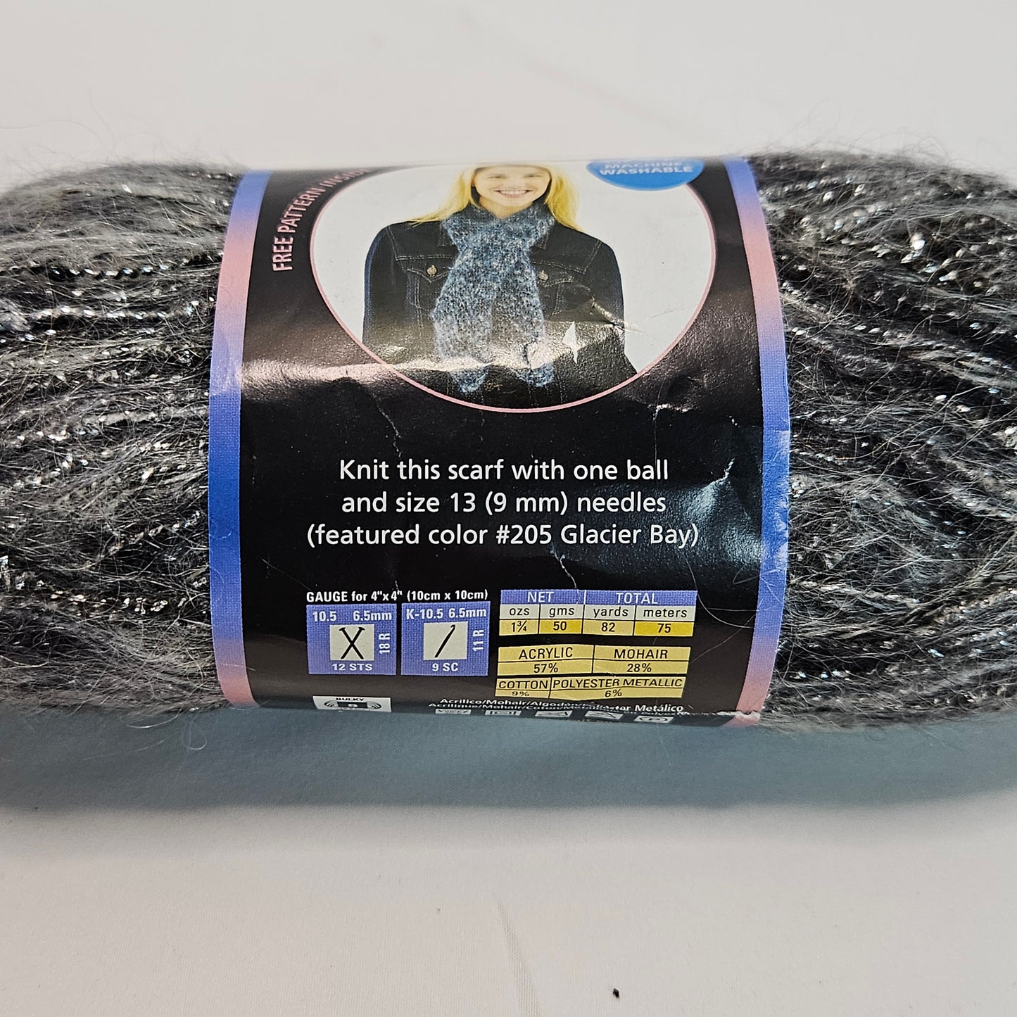 Moonlight Mohair, Lion Brand,various colors, Mohair blend yarn