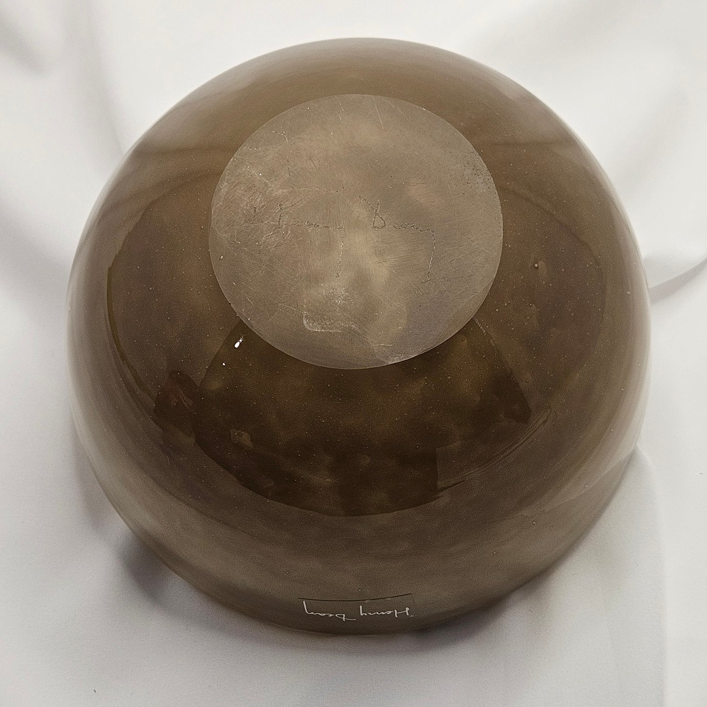 Henry Dean art glass bowl, signed