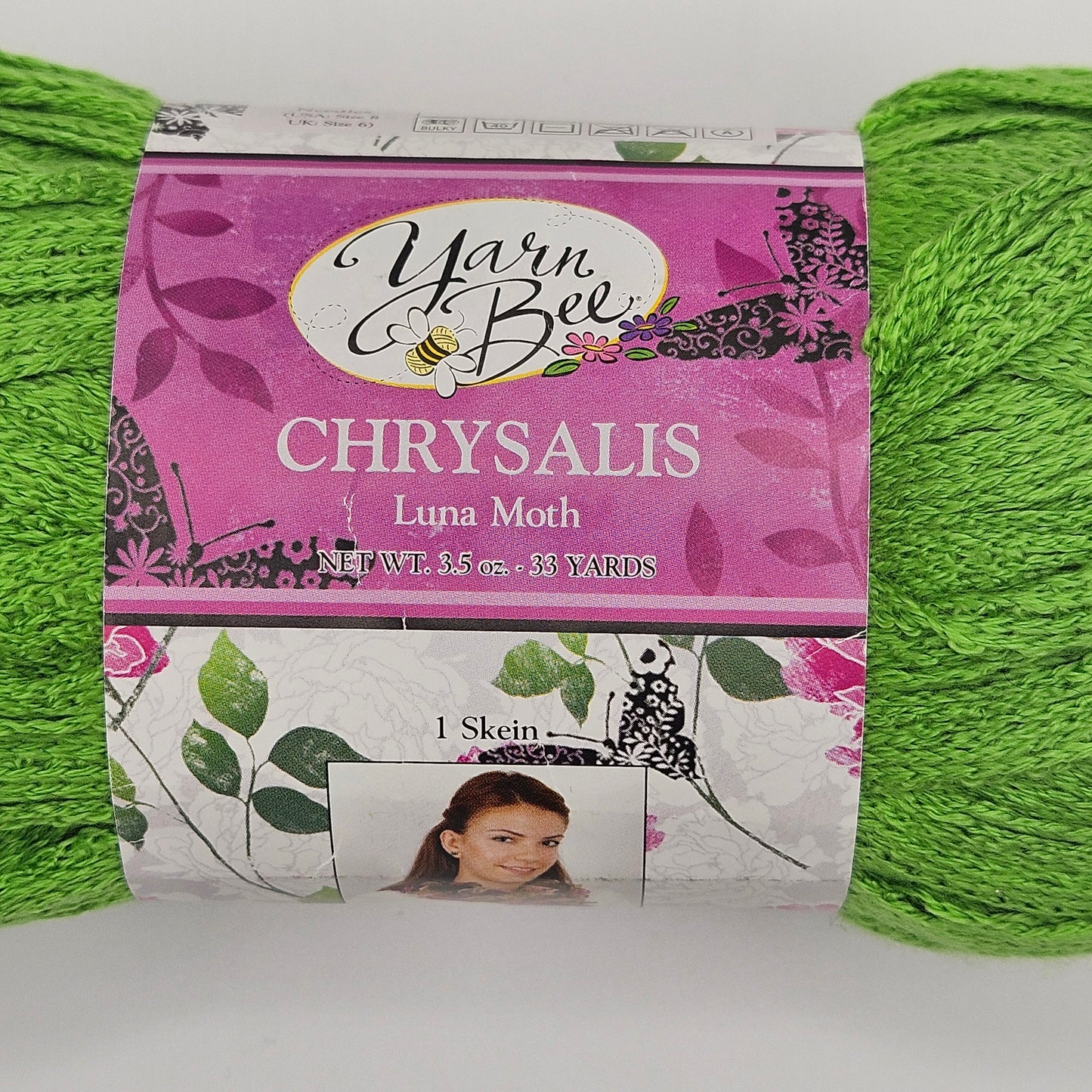 Yarn Bee Chrysalis Color Luna Moth # 106 3.5 oz 35 yds