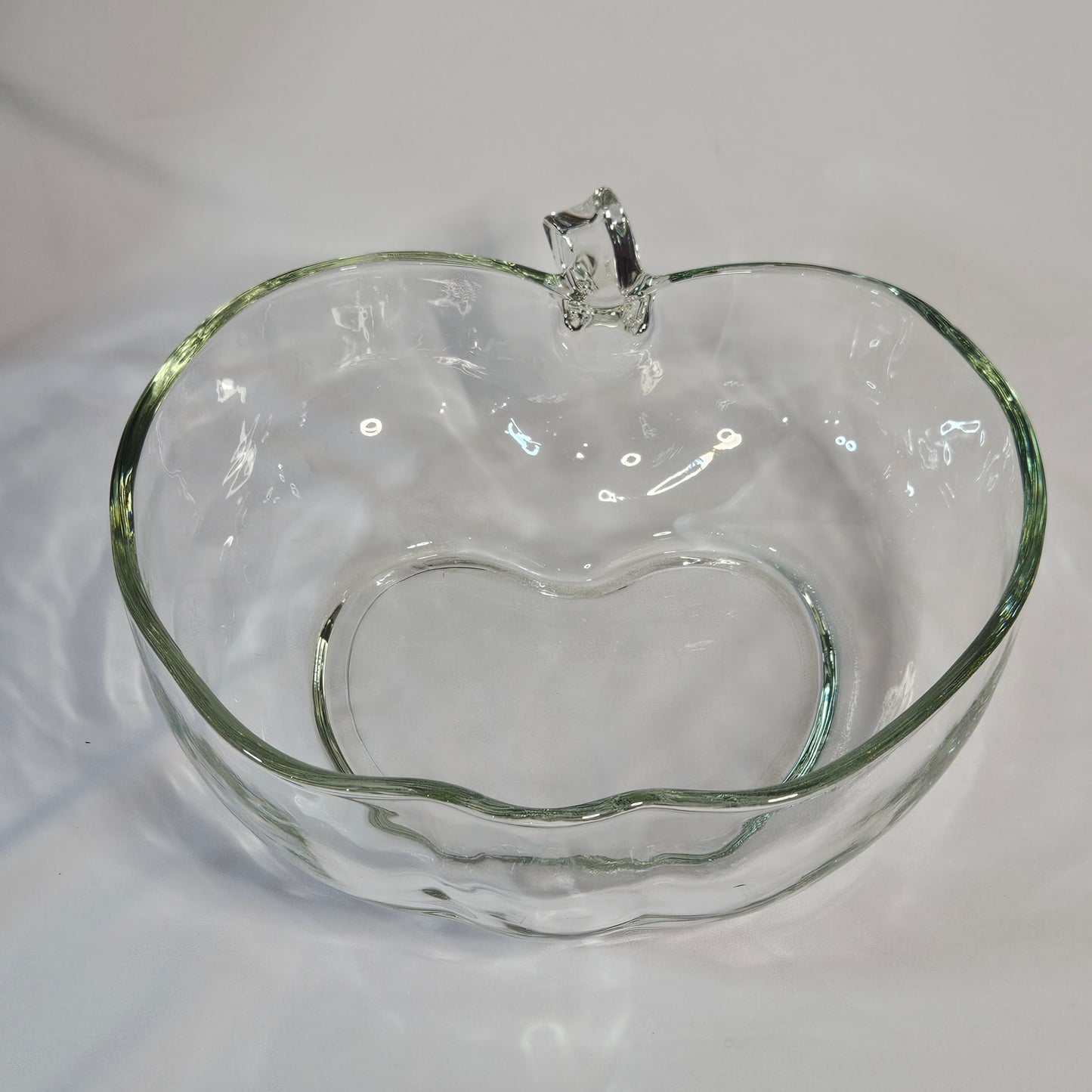 Vintage Apple glass serving bowl
