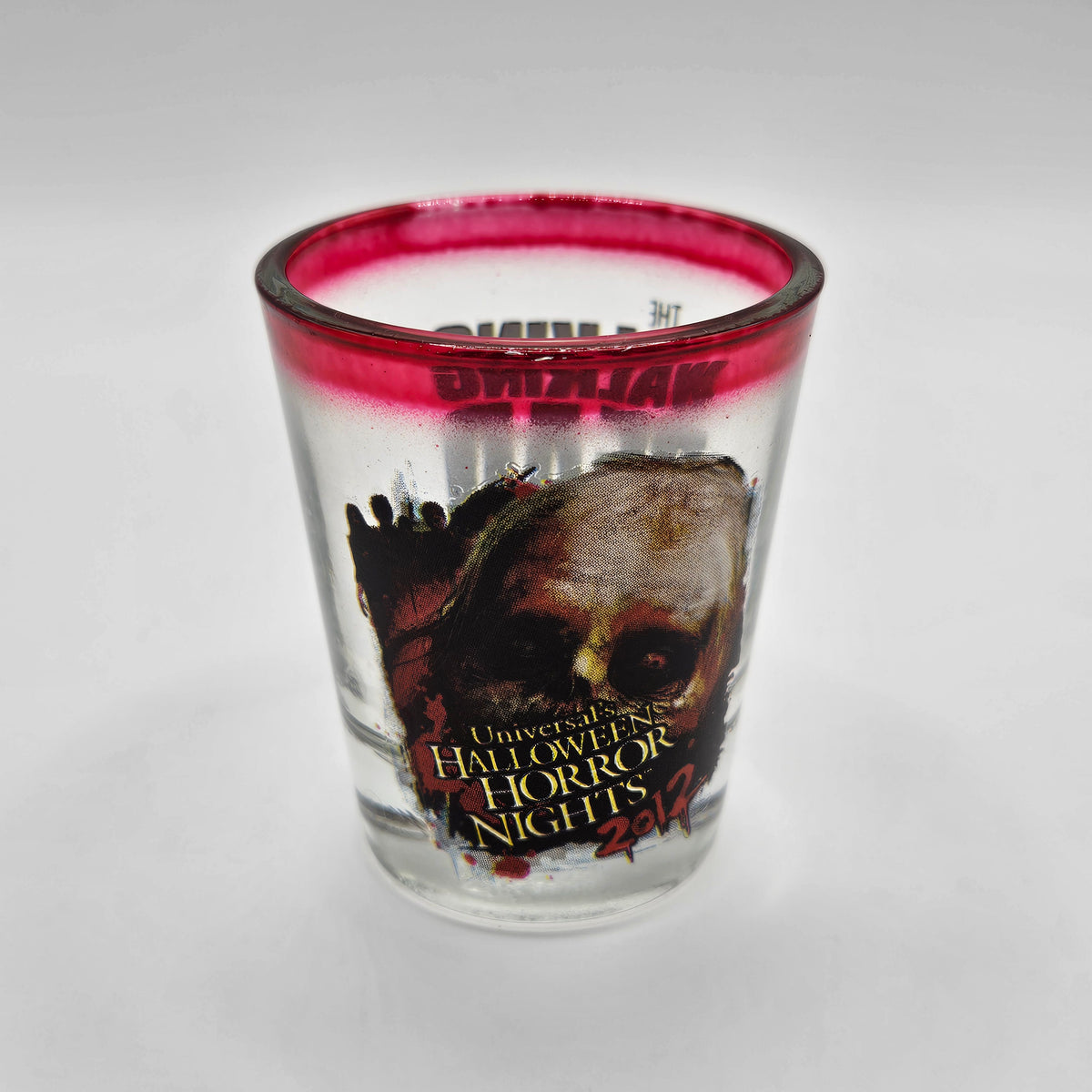 Walking Dead shot glass, Universal's Halloween Horror Nights 2012