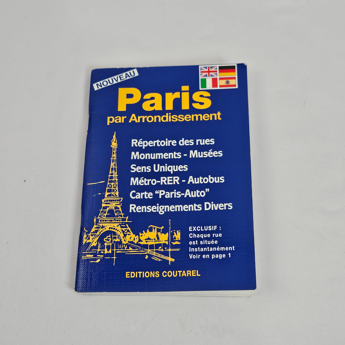 Vintage Paris Pocket Map, 2002