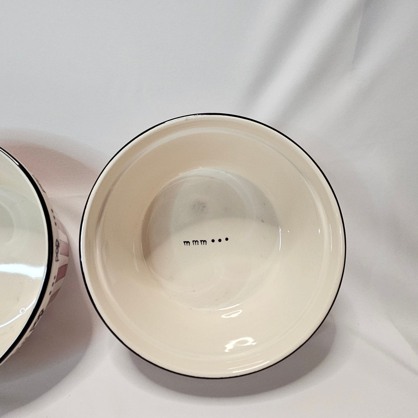 Popcorn Bowl Set, 1 large and 3 small ceramic bowls, Kitchen Prep 101, Tabletops Unlimited