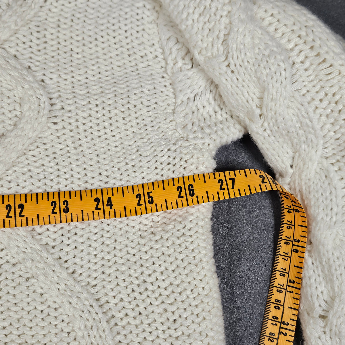 Favlux cowl neck chunky long-sleeve women's sweater, large, ivory