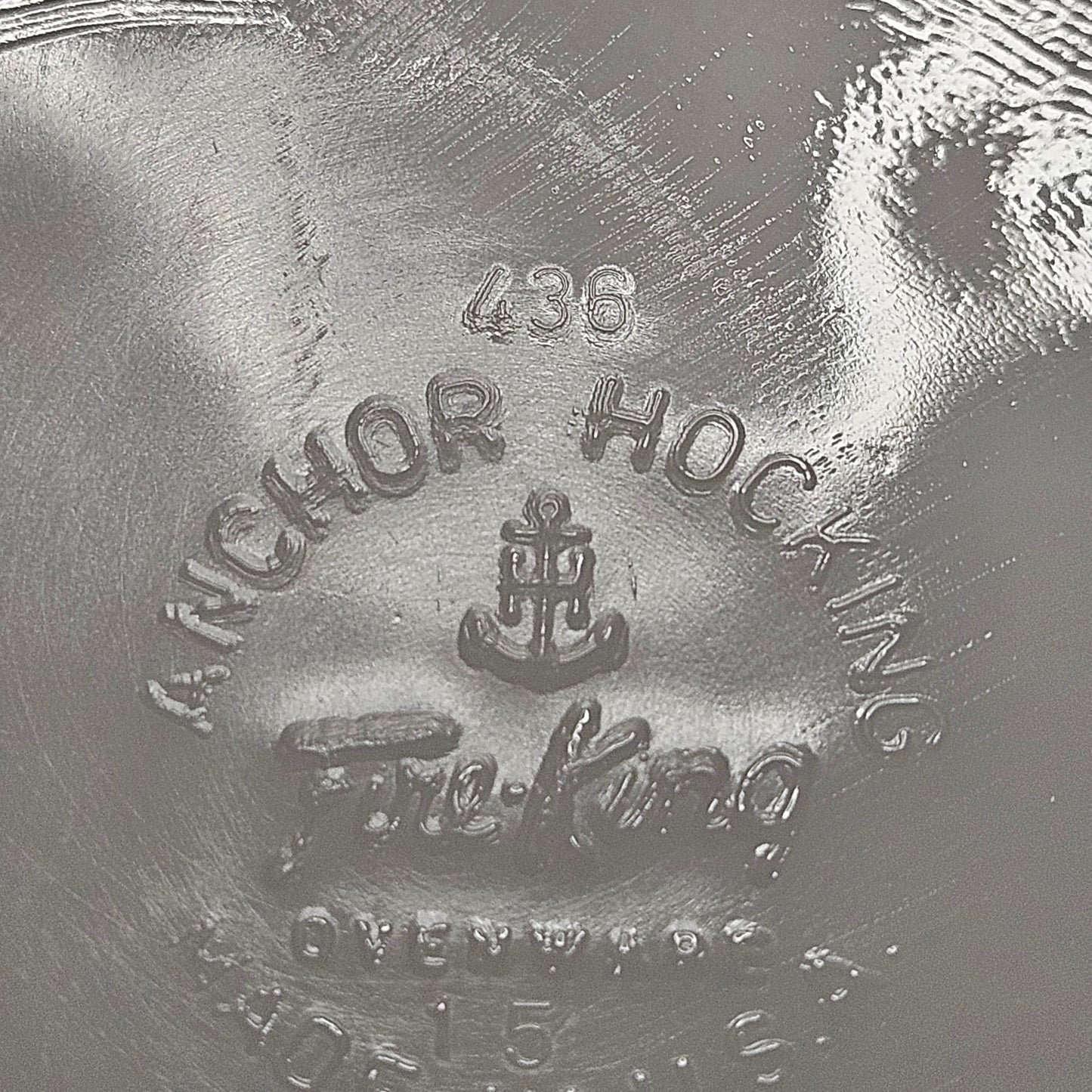 Anchor Hocking Fire King peach luster dish, 1 qt. #436