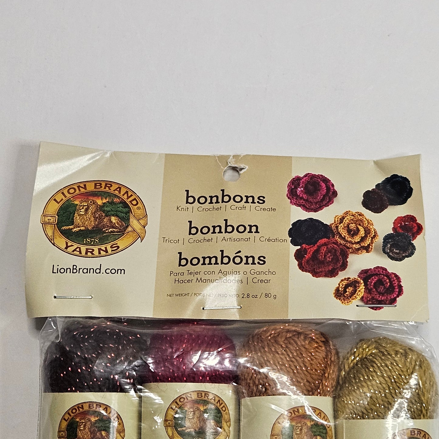 Lion Brand BonBons Party Assortment, Acrylic And Metallic Yarn