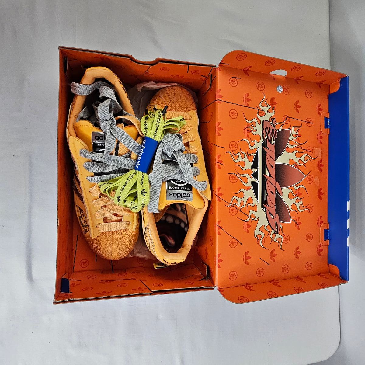 Adidas Superstar LA1501 Hellstar Hazy Orange Size 12M 13W New