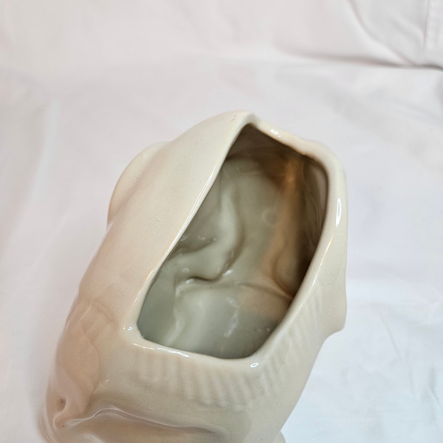 Niloak 1940s Circus Elephant planter, designed by Joe Alley, cream
