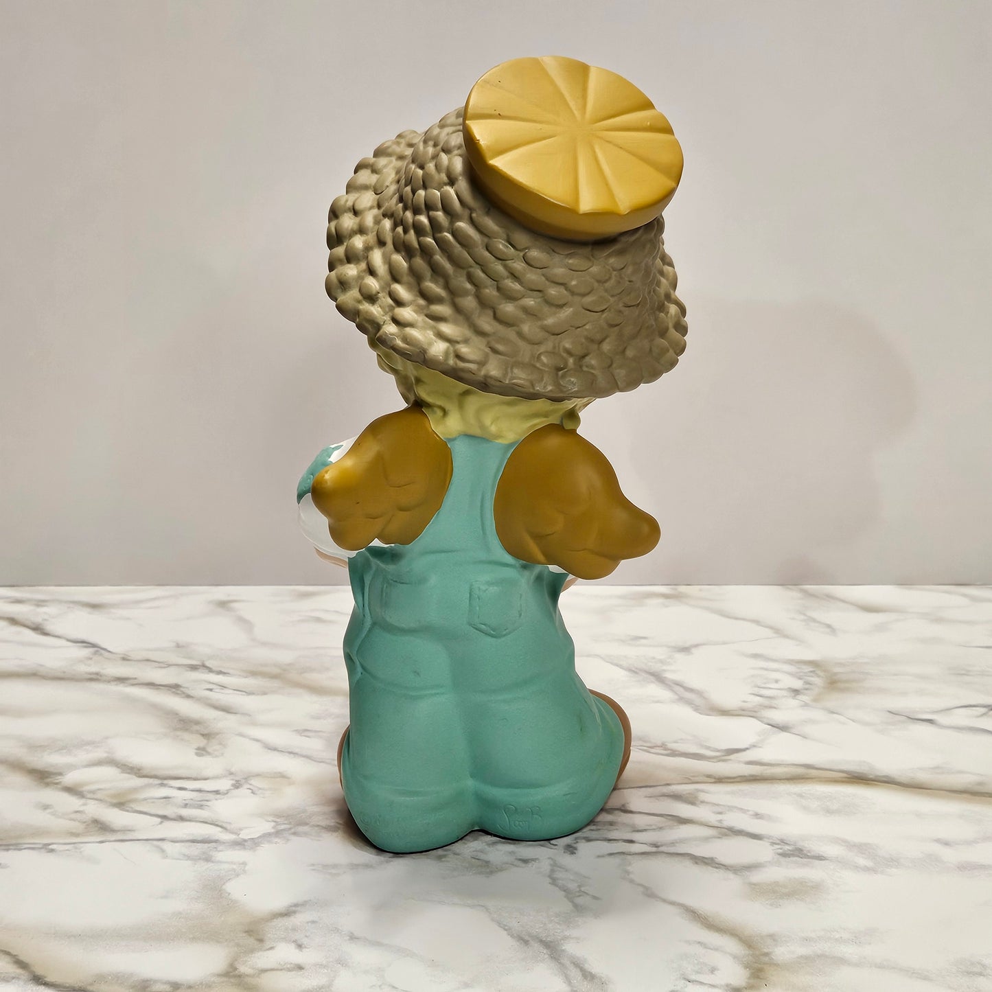 Precious Moments 10" figurine, Angel Boy with Wheelbarrow