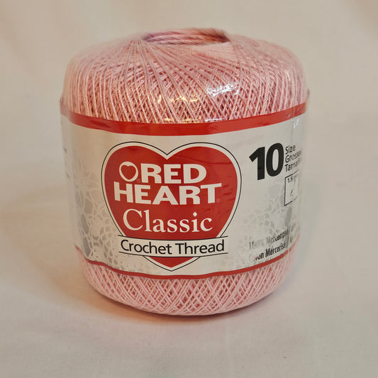 Red Heart Classic Crochet thread, #10, Orchid Pink